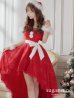 画像10: 【即日発送】総レース/ ファーショルダー/ ショートインロングフレアサンタ【sugar nine サンタコス 5点セット】【S-Lサイズ/2カラー】[YMT]
