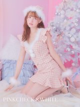 【即日発送】ツイード/ セットアップ/ マーメイドフレアミニドレスサンタ【sugar nine サンタコス 5点セット】【XS-Mサイズ/4カラー】[YMT]