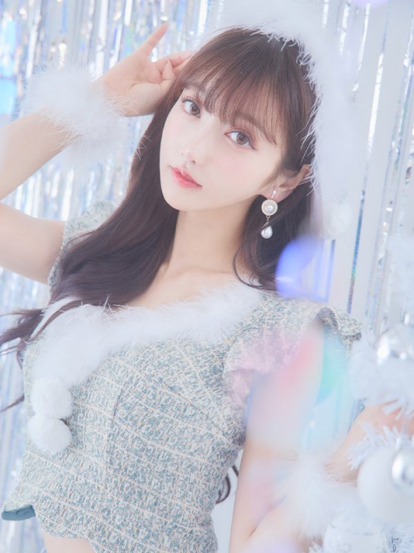 画像16: 【ノベルティ対象】【即日発送】ツイード/ セットアップ/ マーメイドフレアミニドレスサンタ【サンタコス 5点セット】【XS-Mサイズ/4カラー】[YMT]