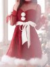 画像5: 【即日発送！】総レースチュールロングスリーブハイネックサンタ【sugar nine サンタコス 4点セット】【XS-XLサイズ/1カラー】[YMT]