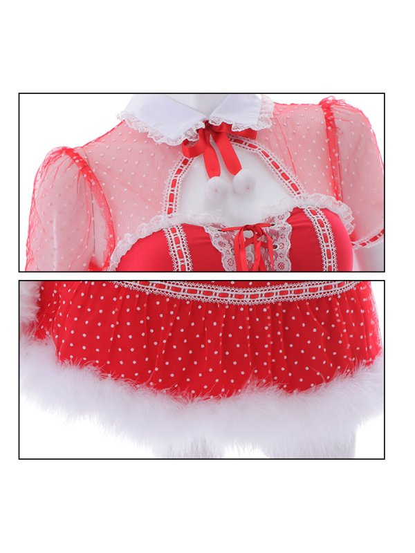 画像21: SALE!ドットチュール/ バニー/ セットアップサンタ（SS088YN-Socks）【sugar nine サンタコス 5点セット】【XS-Lサイズ/1カラー】[YMT]