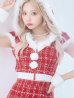画像41: 【即日発送！】【サンタコス5点セット】【XS-XLサイズ/2カラー】ツイードチェックバニーサンタコスプレ[YMT]
