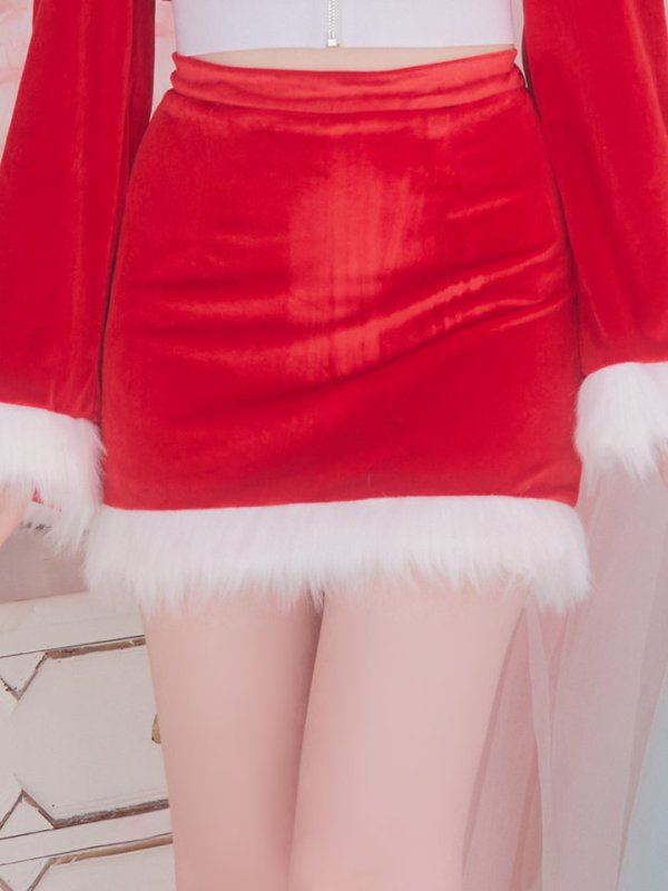 画像23: 【即日発送！】【サンタコス 4点セット】【S-Lサイズ/3カラー】セットアップバニーサンタコスプレ[YMT]