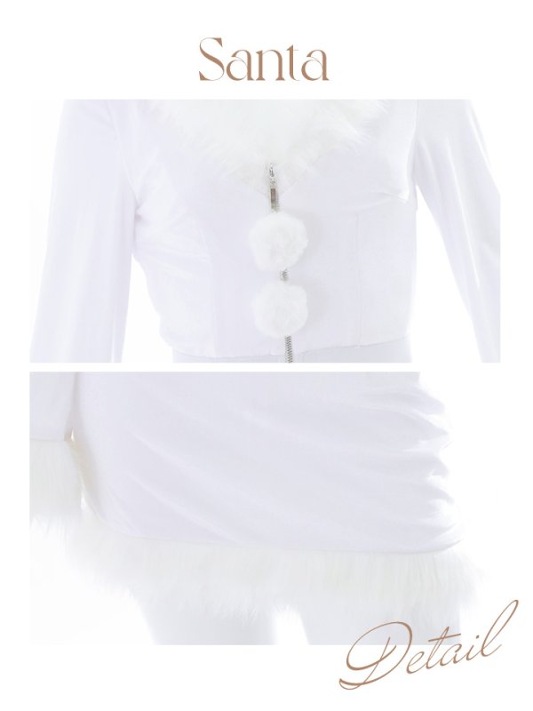 画像45: 【即日発送！】【サンタコス 4点セット】【S-Lサイズ/3カラー】セットアップバニーサンタコスプレ[YMT]