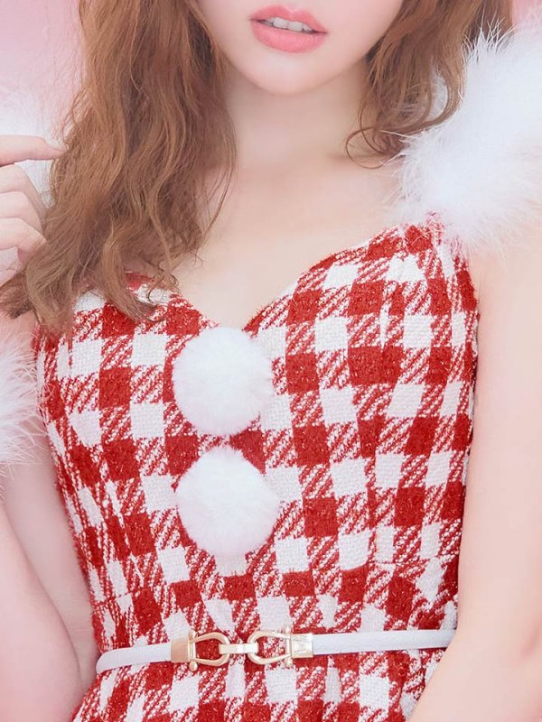 画像16: SALE!【サンタコス 5点セット】【XS-Lサイズ/1カラー】ギンガムチェック フレアワンピースサンタコスプレ[YMT]