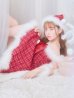 画像13: 【即日発送！】【サンタコス 5点セット】【S-XLサイズ/1カラー】リボンキャミソールフレアツイードサンタコスプレ[YMT]