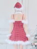 画像15: 【ノベルティ対象】【即日発送！】【サンタコス 5点セット】【S-XLサイズ/1カラー】リボンキャミソールフレアツイードサンタコスプレ[YMT] (15)