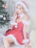 画像2: SALE!【サンタコス 6点セット】【XS-Mサイズ/1カラー】リボンモチーフセットアップフレアサンタコスプレ】[YMT] (2)
