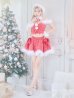 画像5: SALE!【サンタコス 6点セット】【XS-Mサイズ/1カラー】リボンモチーフセットアップフレアサンタコスプレ】[YMT]
