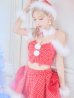 画像9: SALE!【サンタコス 6点セット】【XS-Mサイズ/1カラー】リボンモチーフセットアップフレアサンタコスプレ】[YMT]