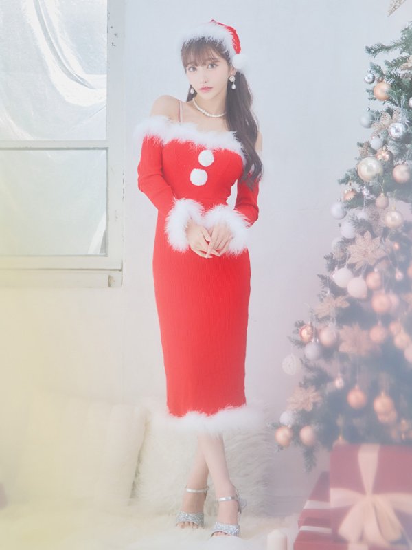 画像10: SALE!【サンタコス 3点セット】【S-Lサイズ/2カラー】ロングスカートサンタコスプレ[YMT]