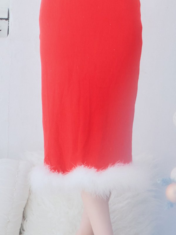 画像17: SALE!【サンタコス 3点セット】【S-Lサイズ/2カラー】ロングスカートサンタコスプレ[YMT]