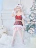画像13: 【サンタコス7点セット】【XS-Mサイズ/1カラー】セットアップチェックリボンサンタコスプレ[YMT]