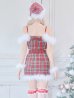 画像15: 【サンタコス7点セット】【XS-Mサイズ/1カラー】セットアップチェックリボンサンタコスプレ[YMT]