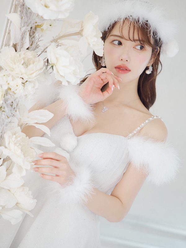 画像11: 【ノベルティ対象】【即日発送！】【サンタコス 4点セット】【S-Lサイズ/3カラー】フレアチュールサンタコスプレ[YMT]