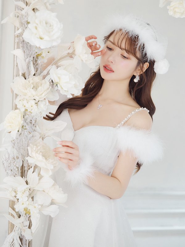 画像13: 【ノベルティ対象】【即日発送！】【サンタコス 4点セット】【S-Lサイズ/3カラー】フレアチュールサンタコスプレ[YMT]