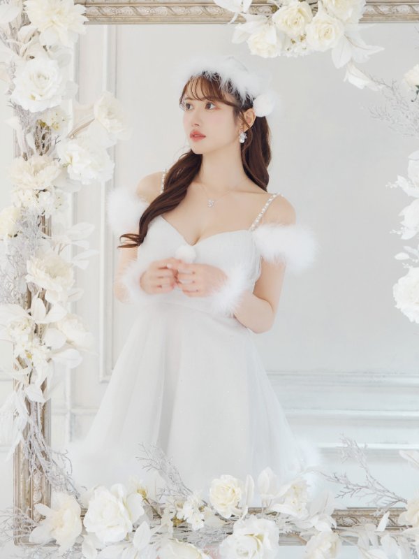 画像15: 【ノベルティ対象】【即日発送！】【サンタコス 4点セット】【S-Lサイズ/3カラー】フレアチュールサンタコスプレ[YMT]