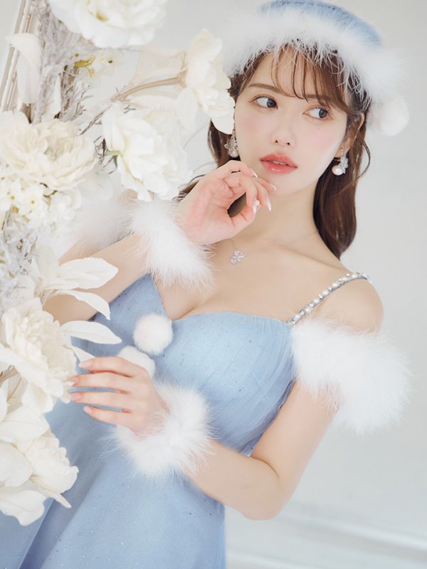 画像1: 【即日発送！】【サンタコス 4点セット】【S-Lサイズ/3カラー】フレアチュールサンタコスプレ[YMT]