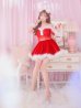 画像25: 即日発送!【サンタコス 5点セット】【S-Lサイズ/2カラー】サテンリボンファーサンタコスプレ[YMT]