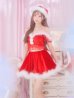 画像31: 即日発送!【サンタコス 5点セット】【S-Lサイズ/2カラー】サテンリボンファーサンタコスプレ[YMT]