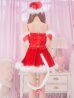 画像33: 即日発送!【サンタコス 5点セット】【S-Lサイズ/2カラー】サテンリボンファーサンタコスプレ[YMT]