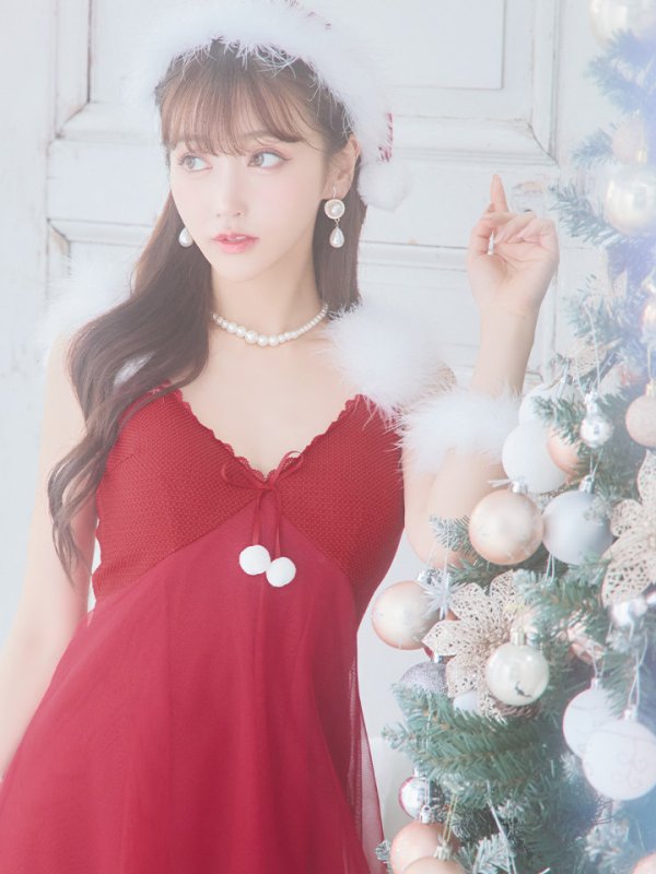 画像13: SALE!【サンタコス 5点セット】【S-Lサイズ/1カラー】ベビードールサンタコスプレ[YMT]