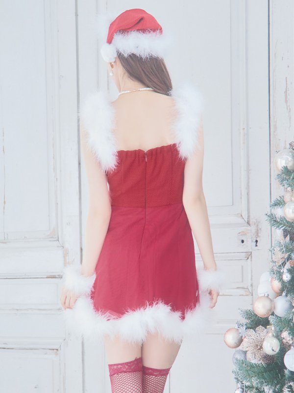 画像15: SALE!【サンタコス 5点セット】【S-Lサイズ/1カラー】ベビードールサンタコスプレ[YMT]