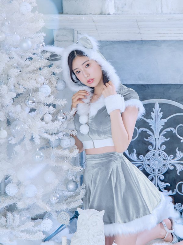 画像11: 【即日発送】【サンタコス 5点セット】【XS-XLサイズ/4カラー】セットアップバニーフレアサンタ[OF03]