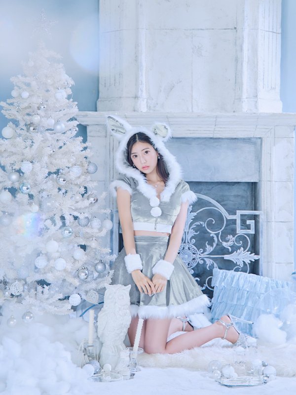 画像15: 【即日発送】【サンタコス 5点セット】【XS-XLサイズ/4カラー】セットアップバニーフレアサンタ[OF03]