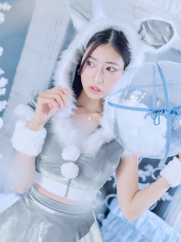 画像7: 【即日発送】【サンタコス 5点セット】【XS-XLサイズ/4カラー】セットアップバニーフレアサンタ[OF03]