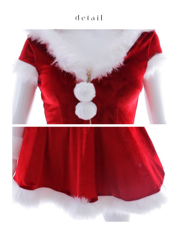 画像39: 【即日発送】【サンタコス 5点セット】【XS-XLサイズ/4カラー】セットアップバニーフレアサンタ[OF03]