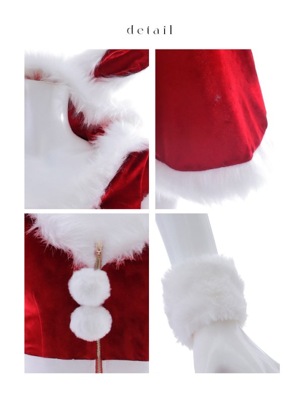 画像41: 【即日発送】【サンタコス 5点セット】【XS-XLサイズ/4カラー】セットアップバニーフレアサンタ[OF03]
