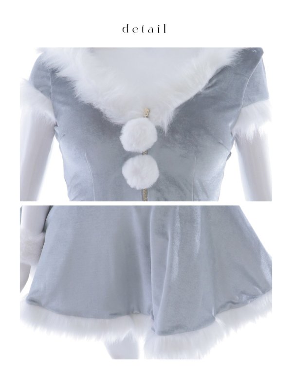 画像47: 【即日発送】【サンタコス 5点セット】【XS-XLサイズ/4カラー】セットアップバニーフレアサンタ[OF03]