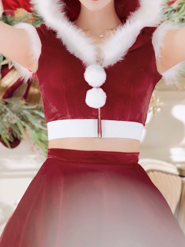 画像10: 【即日発送】【サンタコス 5点セット】【XS-XLサイズ/4カラー】セットアップバニーフレアサンタ[OF03]