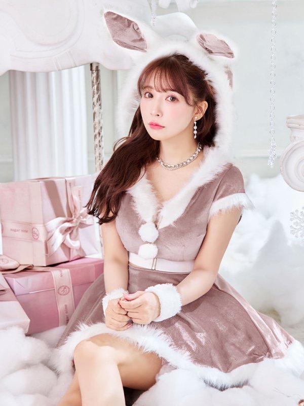 画像17: 【即日発送】【サンタコス 5点セット】【XS-XLサイズ/4カラー】セットアップバニーフレアサンタ[OF03]