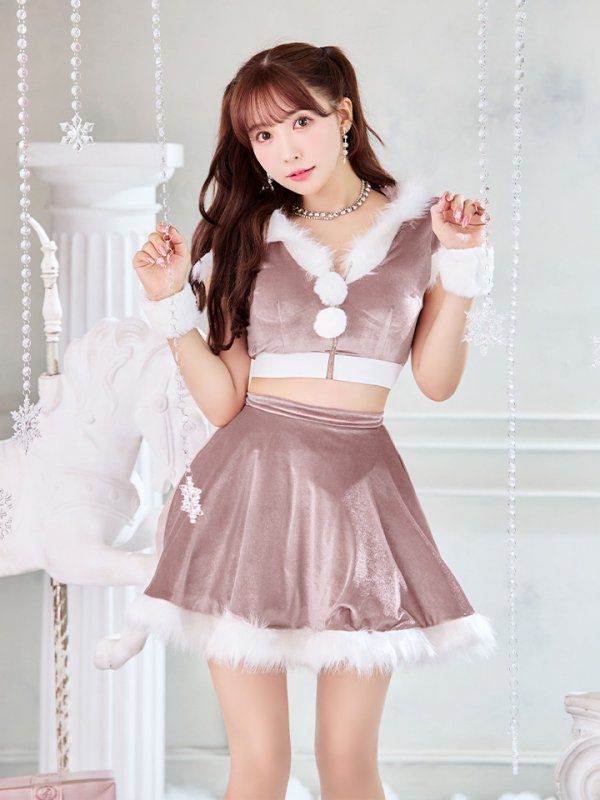 画像21: 【即日発送】【サンタコス 5点セット】【XS-XLサイズ/4カラー】セットアップバニーフレアサンタ[OF03]