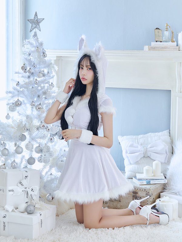 画像35: 【即日発送】【サンタコス 5点セット】【XS-XLサイズ/4カラー】セットアップバニーフレアサンタ[OF03]