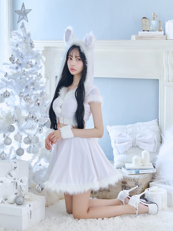 画像25: 【即日発送】【サンタコス 5点セット】【XS-XLサイズ/4カラー】セットアップバニーフレアサンタ[OF03]