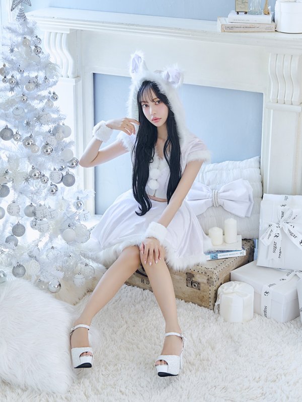 画像37: 【即日発送】【サンタコス 5点セット】【XS-XLサイズ/4カラー】セットアップバニーフレアサンタ[OF03]