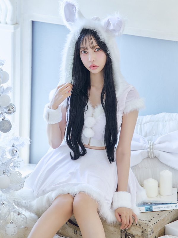 画像26: 【即日発送】【サンタコス 5点セット】【XS-XLサイズ/4カラー】セットアップバニーフレアサンタ[OF03]