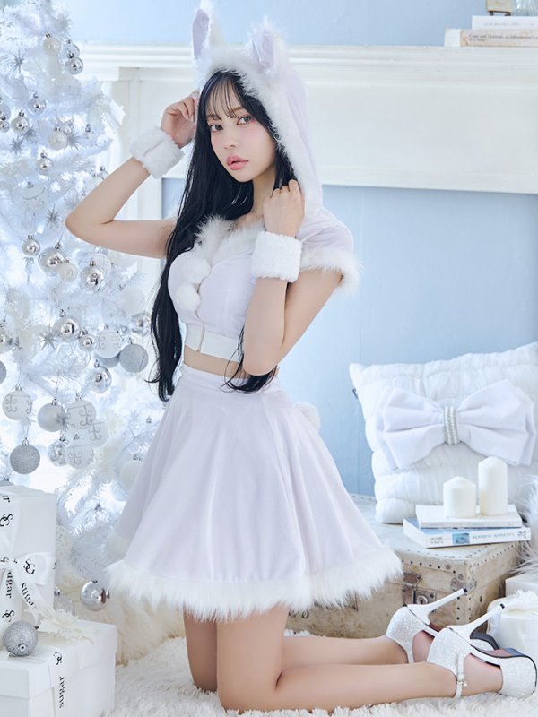 画像30: 【即日発送】【サンタコス 5点セット】【XS-XLサイズ/4カラー】セットアップバニーフレアサンタ[OF03]