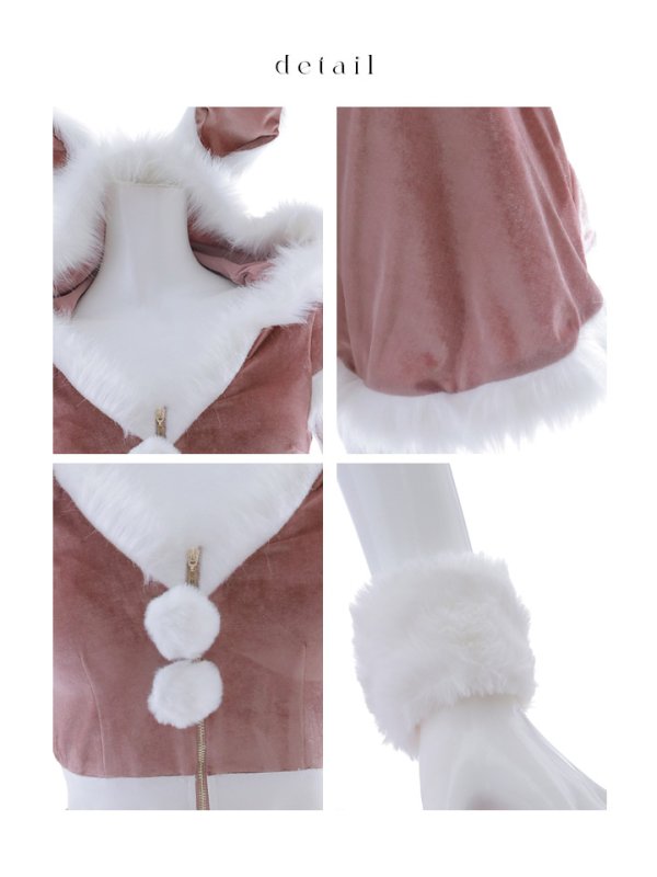 画像45: 【即日発送】【サンタコス 5点セット】【XS-XLサイズ/4カラー】セットアップバニーフレアサンタ[OF03]