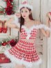 画像4: 【即日発送！】【サンタコス 5点セット】【XS-XLサイズ/2カラー】ギンガムチェックフレアサンタ[YMT]