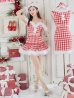 画像15: 【即日発送！】【サンタコス 5点セット】【XS-XLサイズ/2カラー】ギンガムチェックフレアサンタ[YMT]
