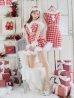 画像7: 【即日発送！】【サンタコス 5点セット】【XS-XLサイズ/2カラー】ギンガムチェックフレアサンタ[YMT]