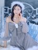 画像32: 【即日発送！】【サンタコス 3点セット】【XS-Lサイズ/2カラー】フロントビッグリボンオフショル袖付きフレアサンタ[YMT]