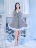 画像34: 【即日発送！】【サンタコス 3点セット】【XS-Lサイズ/2カラー】フロントビッグリボンオフショル袖付きフレアサンタ[YMT]