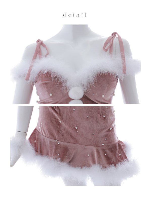 画像35: 【ノベルティ対象】【即日発送！】【サンタコス 5点セット】【XS-XLサイズ/3カラー】セットアップフレアミニサンタ[YMT]