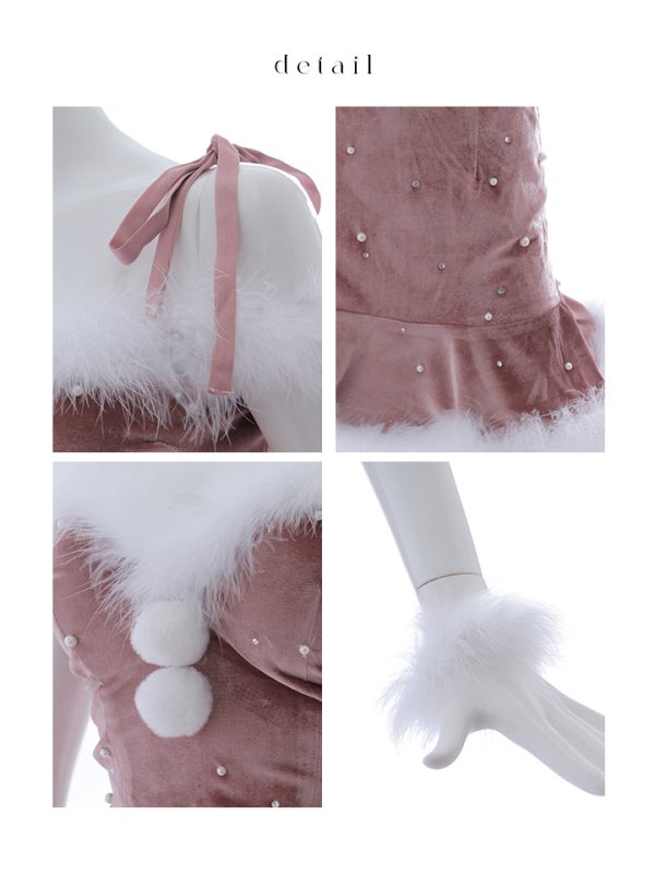 画像36: 【ノベルティ対象】【即日発送！】【サンタコス 5点セット】【XS-XLサイズ/3カラー】セットアップフレアミニサンタ[YMT]