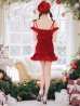 画像4: 【即日発送！】【サンタコス 5点セット】【XS-XLサイズ/3カラー】セットアップフレアミニサンタ[YMT]
